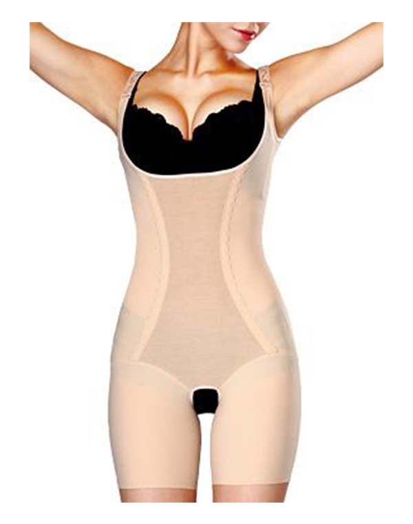 Корректирующее утягивающее белье Slim'n'Shape Bodysuit (комбидрес) телесный, Gezatone