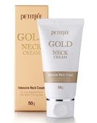 Антивозрастной крем для шеи Gold intensive neck cream, Petitfee, 50 гр
