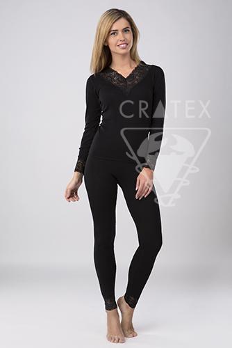

Белье, одежда CRATEX, Женское термобелье "Шерсть+Шелк", кофточка Люкс Cratex (цвет черный) (XL)