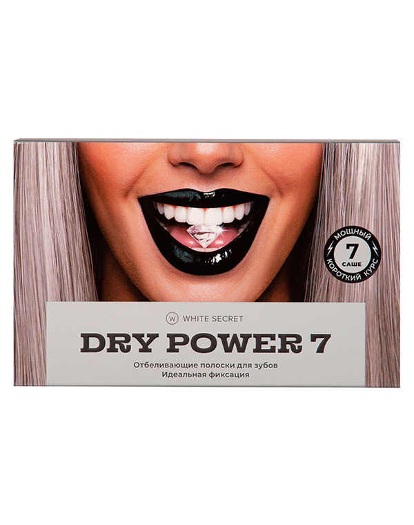 Отбеливающие полоски Dry Power Week 7 саше White Secret white secret полоски для домашнего отбеливания зубов dry power 7 1