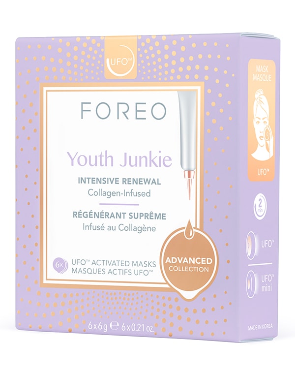

Маска Foreo, Коллагеновая маска для лица Youth Junkie Mask, Foreo, 6 шт х 6 г