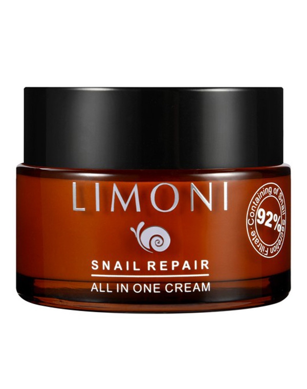 Крем для лица восстанавливающий с экстрактом секреции улитки Snail Repair All In One Cream Limoni, 50 мл 6665126 - фото 1