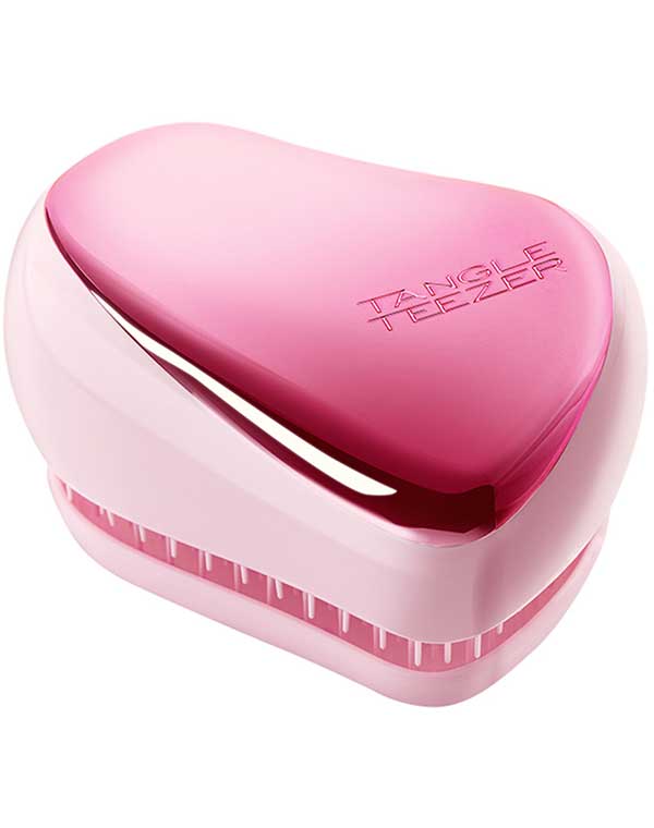 Расческа Tangle Teezer Compact Styler Baby Doll Pink Chrome 6466743%C2%A0 - фото 1
