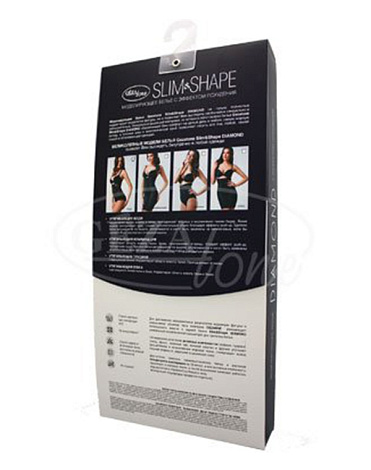 Корректирующее белье Slim'n'Shape Diamond Half Slip (юбка) черн., р. M, Gezatone 3