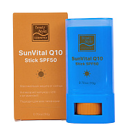 Солнцезащитный cтик SPF50 с Q10 и Витамином Е SunVital Beauty Style