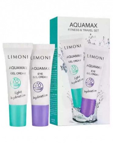 Набор Fitness & Travel Set (Aquamax Gel Cream 25ml+Aquamax Eye Gel Cream 25ml), LIMONI 1