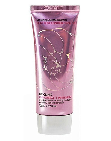 Улиточный BB крем с себум контролем Silky Pore Control BB Cream (Pink), 3W Clinic, 70 мл 1