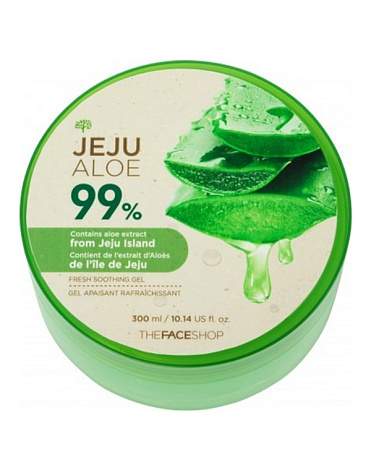 Успокаивающий гель для лица и тела Jeju Aloe Fresh Soothing Gel, The Face Shop, 300 мл 1