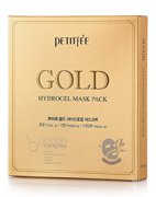 Набор гидрогелевые маски для лица с Золотом Gold Hydrogel mask Pack, Petitfee, 5 шт