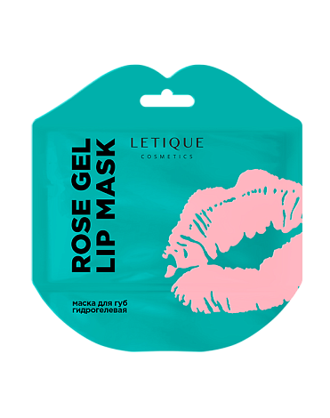 Маска для губ гидрогелевая ROSE GEL LIP MASK, LETIQUE COSMETICS 1