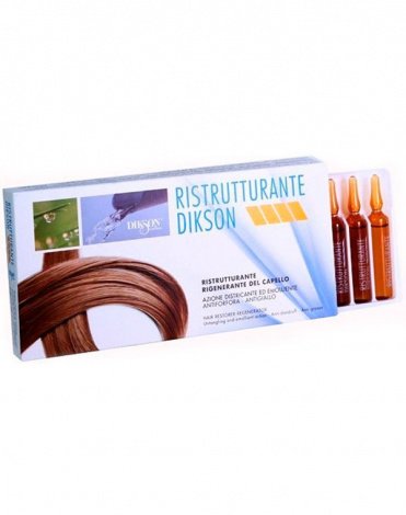 Реструктурирующий лосьон для волос в ампулах Ristrutturante, Dikson 1