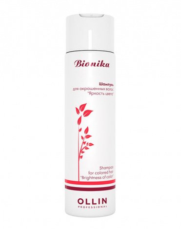 Шампунь для окрашенных волос Яркость цвета Shampoo Reconstructor, Ollin 1