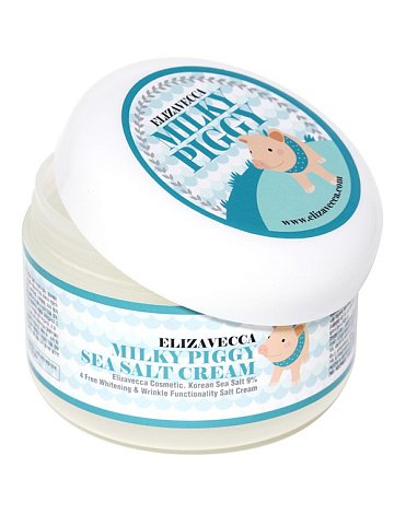 Омолаживающий крем с коллагеном и морской солью Milky Piggy Sea Salt Cream Elizavecca, 100 мл 2