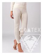 Женское термобелье шерстяное с ангорой, брюки, Cratex