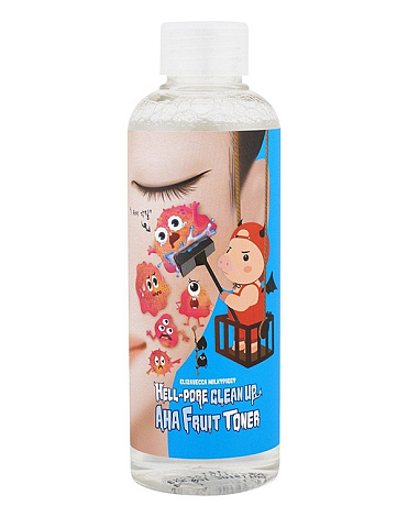 Тоник-пилинг на основе фруктовых кислот Hell Pore Clean Up Aha Fruit Toner Elizavecca, 200 мл 1