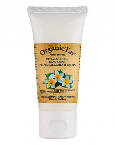 Крем для рук экстрапитательный "Франжипани ши и жожоба" Organic Tai, 60/120 мл 1