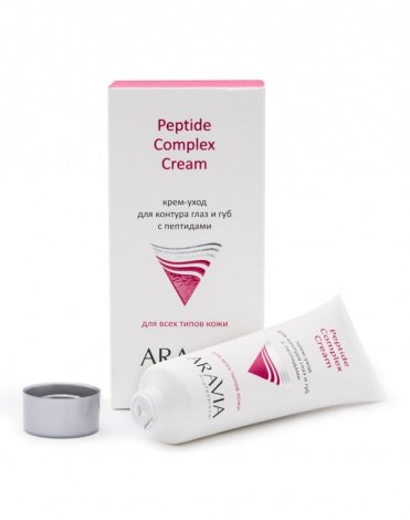Крем-уход для контура глаз и губ с пептидами Peptide Complex Cream, ARAVIA Professional, 50 мл 3