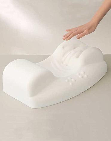 Ортопедическая подушка-тренажер для сна на спине AULA (с наволочкой), Beauty Sleep (с мед. удостоверением) 6