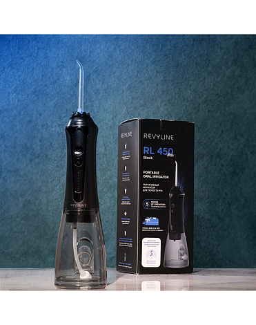 Ирригатор портативный RL450, цвет черный, Revyline 11