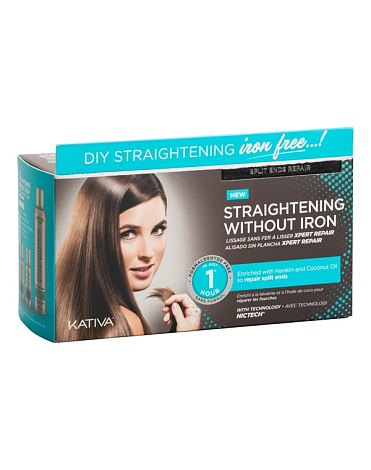Набор для выпрямления волос «Восстановление» для волос с секущимися кончиками IRON FREE Kativa 1