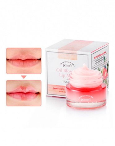 Маска для губ с маслом камелии Oil Blossom Lip mask, Petitfee, 15 гр 6