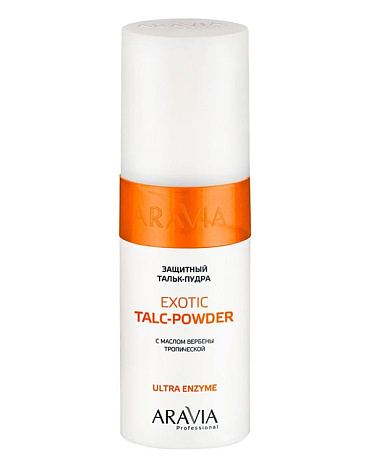 Защитный тальк-пудра с экстрактом вербены тропической Exotic Talc-Powder,  ARAVIA Professional, 150 мл 1