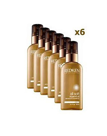 Масло аргановое All Soft Argan-6 Oil, Redken, 6*90 мл 2