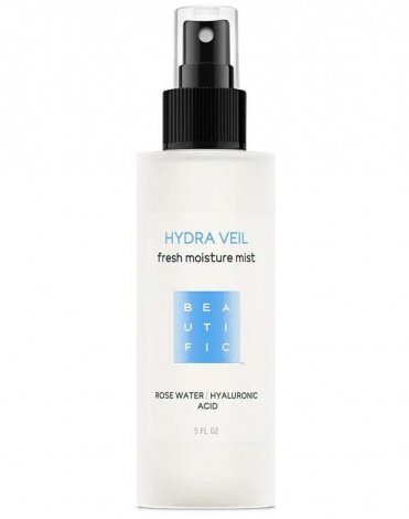 Тонер-мист увлажняющий с гиалуроновой кислотой и розовой водой Hydra Veil Beautific 1
