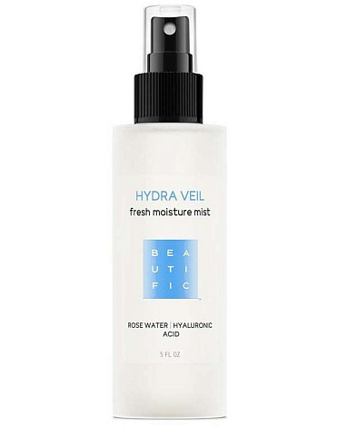 Тонер-мист увлажняющий с гиалуроновой кислотой и розовой водой Hydra Veil Beautific 1