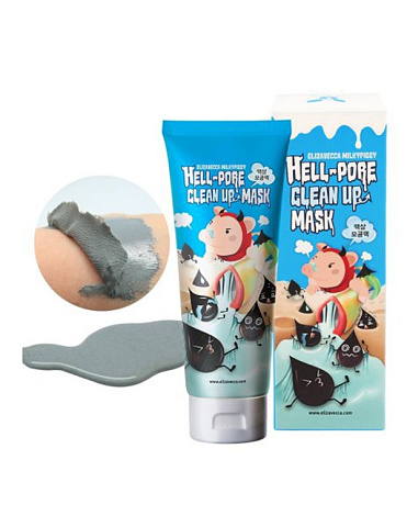 Маска-пленка для очищения пор Hell Pore Clean Up Mask Elizavecca, 100 мл 2