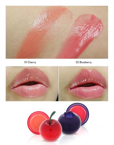 Бальзам для губ Mini Berry Lip Balm SPF 15 PA+ 01 Cherry Tony Moly 7,2 гр 3