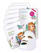 Набор масок для лица тонизирующих с зеленым чаем и коллагеном 6шт Green Tea Collagen Set LIMONI Набор масок для лица тонизирующих с зеленым чаем и коллагеном 6шт Green Tea Collagen Set LIMONI