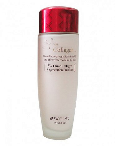 Лифтинг Эмульсия для лица с Коллагеном регенерирующая. Collagen Regeneration Emulsion, 3W Clinic, 150 мл 1