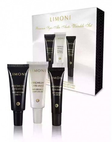 Набор Premium Syn-Ake Anti-Wrinkle Care Set (Cream 25ml+Light Cream 25ml+Eye Cream 15ml)  LIMONI 1