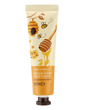 Крем для рук Natural Green Hand Cream - Honey, Tony Moly 1