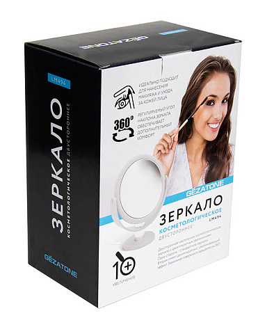 Косметическое зеркало с 10ти-кратным увеличением LM 494, Gezatone 6