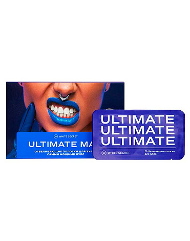 Отбеливающие полоски для зубов Ultimate MAX (14 саше), White Secret 3