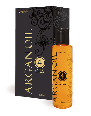 Восстанавливающий защитный концентрат для волос "4 масла" ARGAN OIL, Kativa, 60мл 1