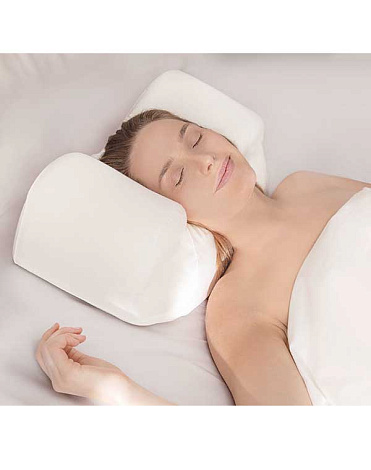 Ортопедическая подушка-тренажер для сна на спине AULA (с наволочкой), Beauty Sleep (с мед. удостоверением) 4