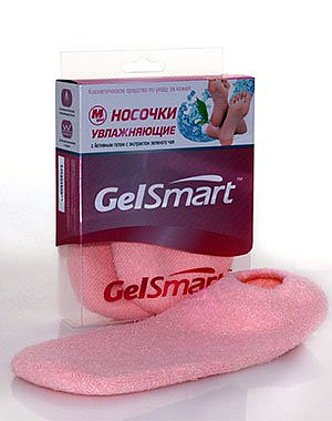 Носочки увлажняющие с экстрактом зеленого чая GelSmart, Beauty Style 4