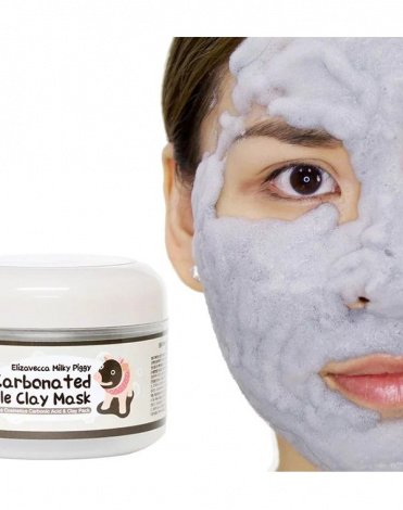 Очищающая кислородная маска Milky Piggy Carbona Ted Bubble Clay Pack Elizavecca, 100 мл 6