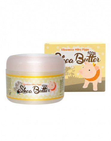 Питательный крем-бальзам для лица с маслом ши Milky Piggy Shea Butter 100% Elizavecca, 88 мл 1