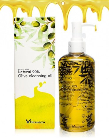 Гидрофильное масло с натуральным маслом оливы Natural 90% Olive Cleansing Oil Elizavecca, 300 мл 3