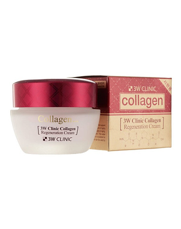 Лифтинг Крем для кожи лица "Коллаген Регенерир" Collagen Regeneration Cream, 3W Clinic, 60 мл 2