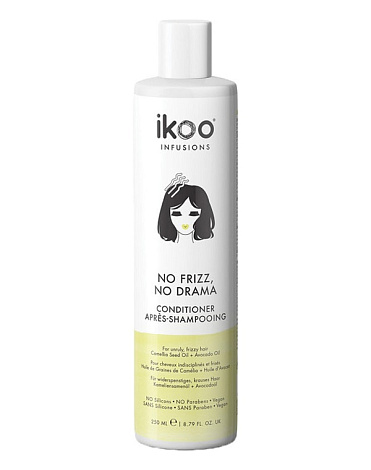 Кондиционер Разглаживающий No Frizz No Drama, IKOO 2