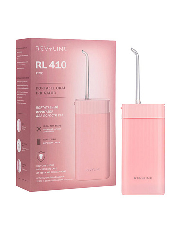 Ирригатор портативный RL410, цвет розовый, Revyline 1
