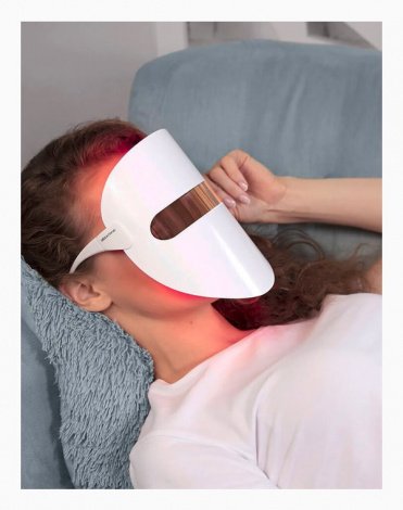 Светодиодная маска для омоложения кожи лица m1020, Gezatone 12