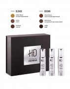 Набор для окрашивания бровей HD Premium henna, BLONDE