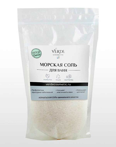 Морская соль пакет зип-лок 800 гр Verde 1