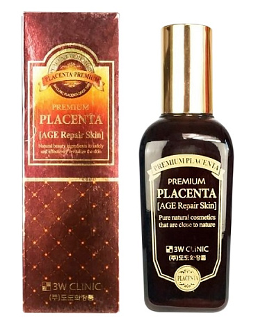 Плацента Скин-тоник для лица антивозрастной Premium Placenta Age Repair Skin, 3W Clinic, 145 мл 2